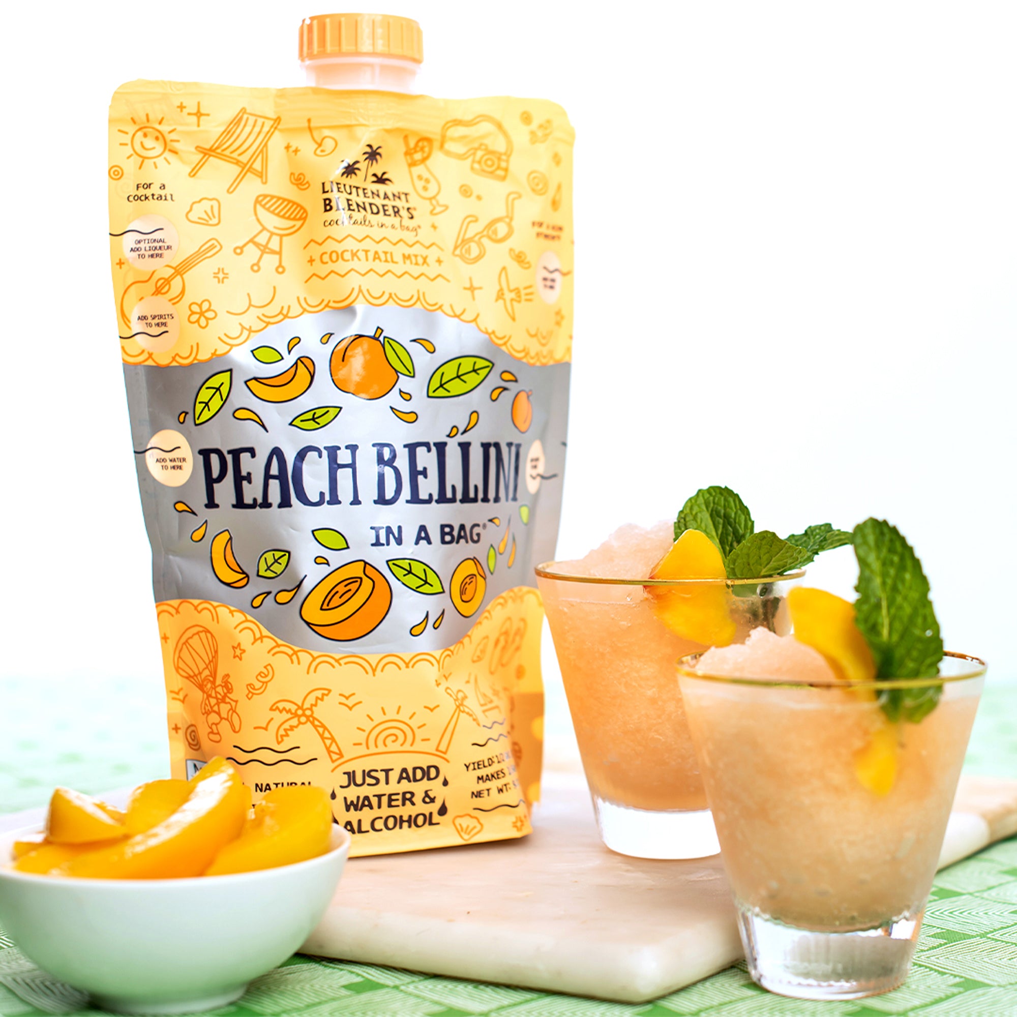 Peach Bellini in a Bag