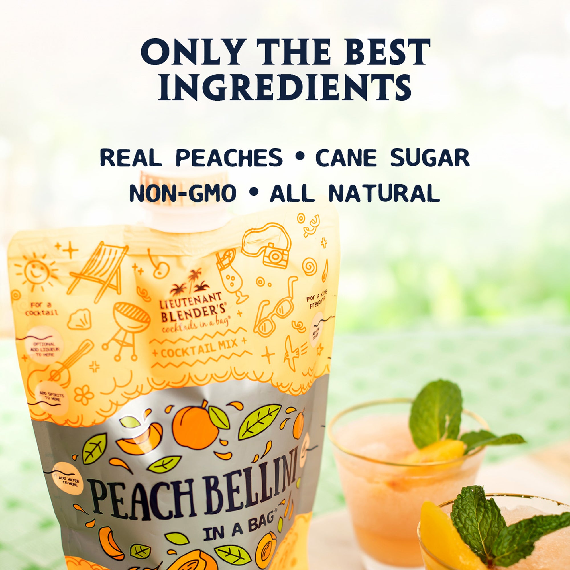 Peach Bellini in a Bag