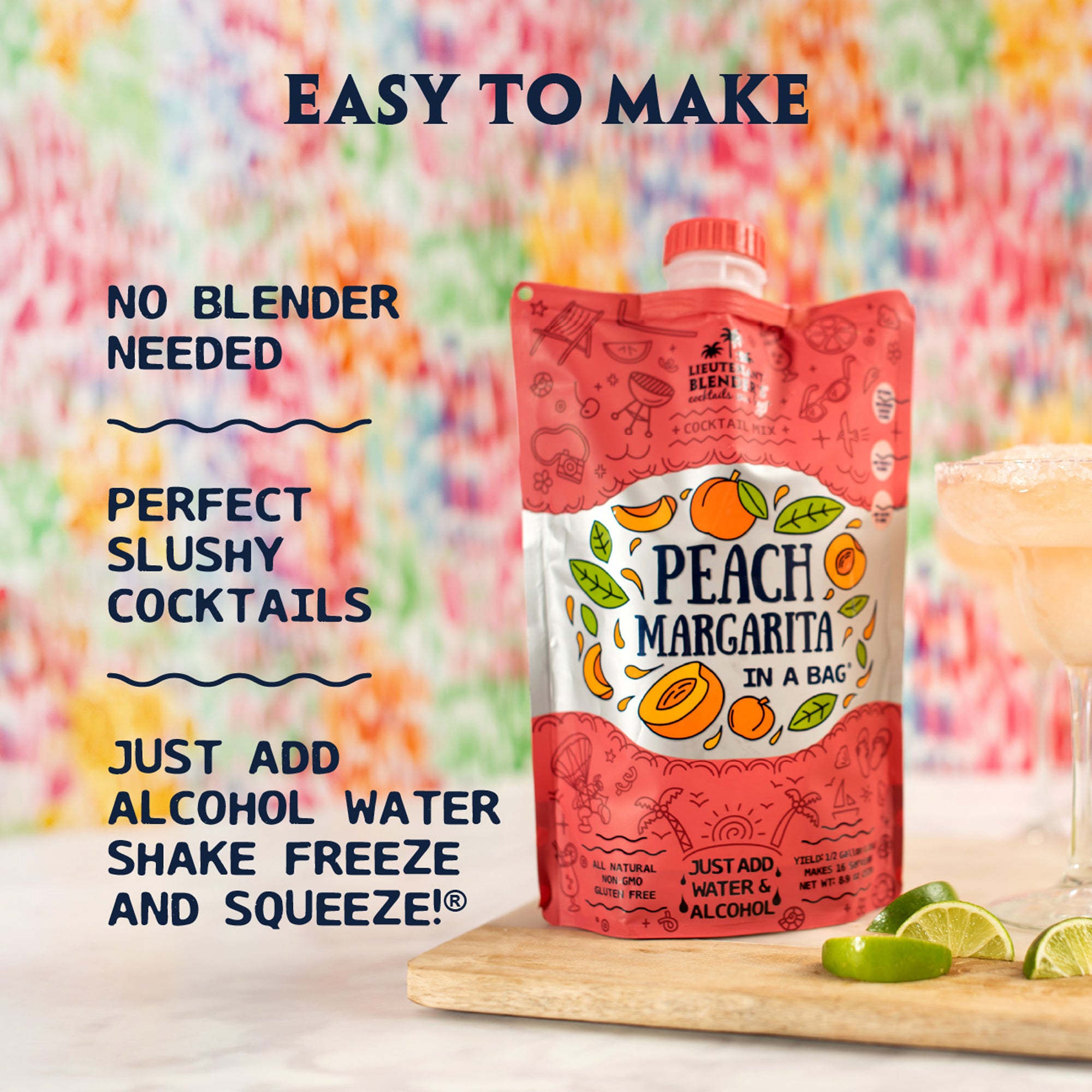 Peach Margarita in a Bag