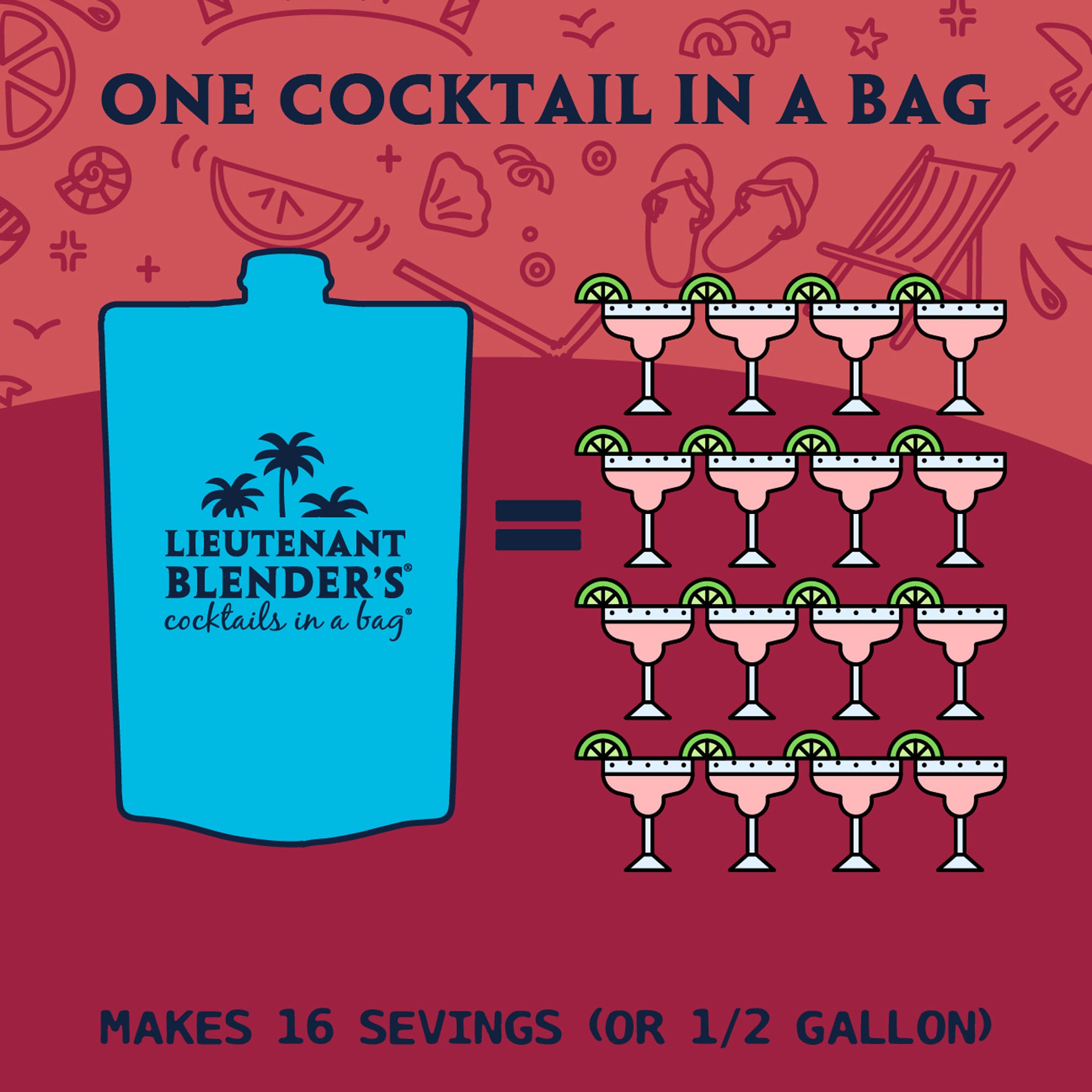 Peach Margarita in a Bag