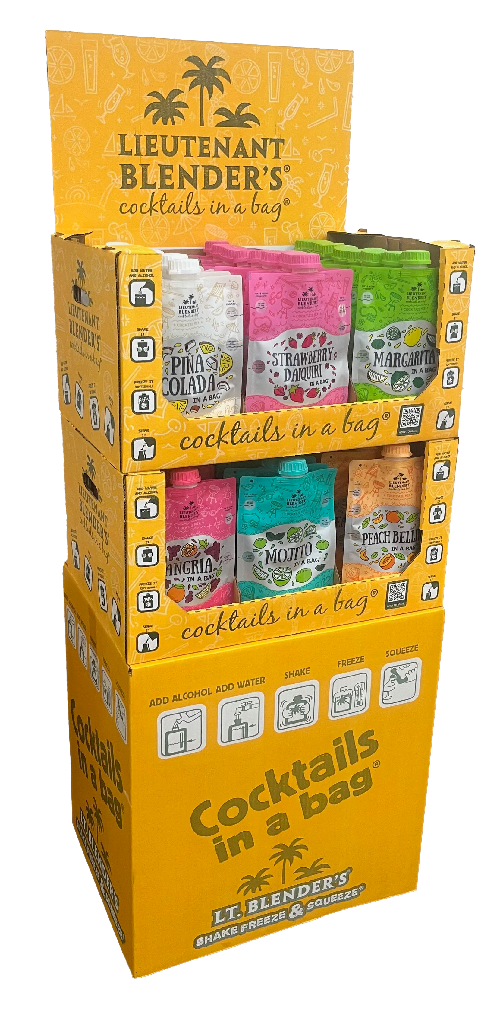 Cocktails in a Bag Floor Display Empty - 48 Count