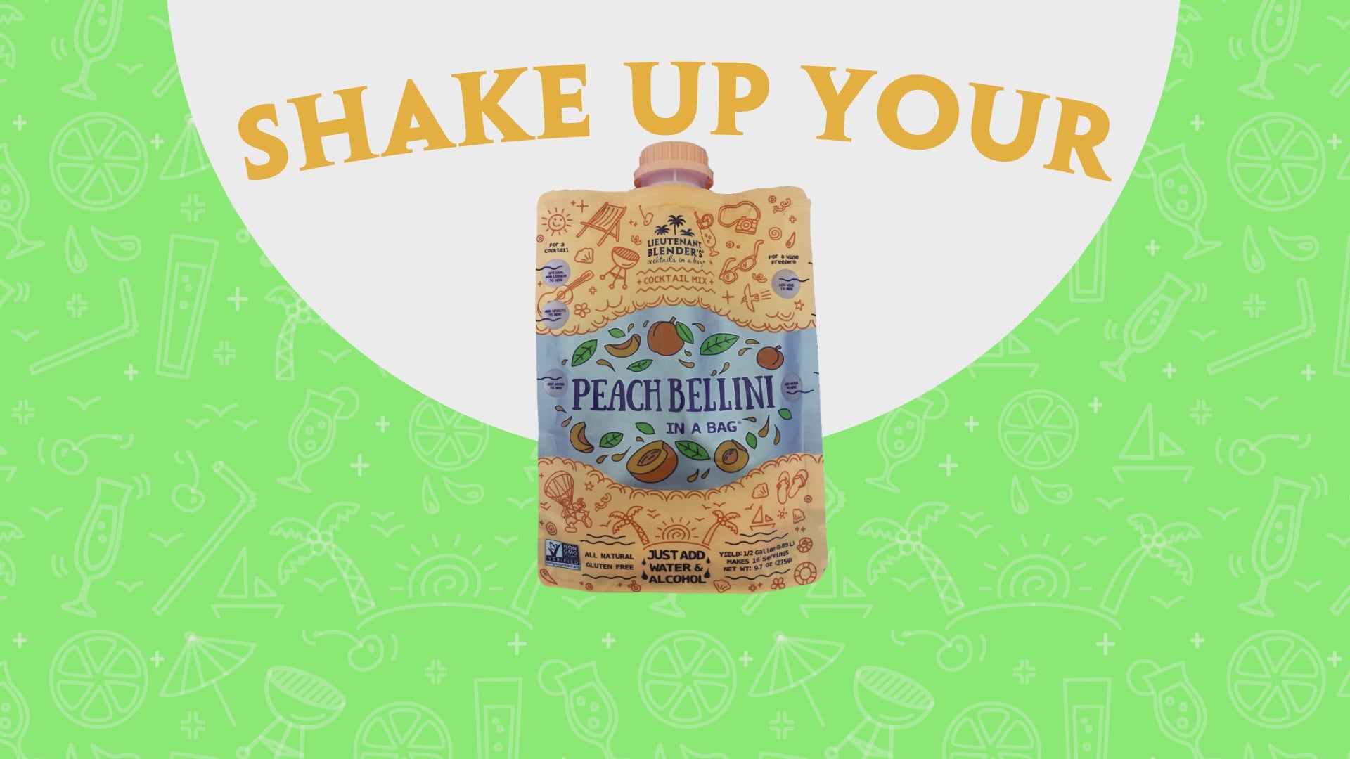 Peach Bellini in a Bag